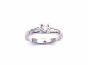 18ct White Gold Diamond Solitaire Ring