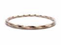 9ct Yellow Gold Twisted Solid Bangle