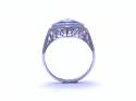 18ct Synthetic Sapphire Solitaire Ring