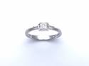 18ct White Gold Diamond Solitaire Ring 0.50ct