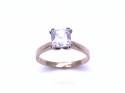 9ct Yellow Gold CZ Solitaire Ring