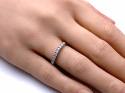 9ct White Gold Diamond Eternity Ring 0.33ct