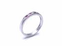 9ct White Gold Ruby & Diamond Eternity Ring 0.20ct