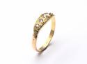 An Old 18ct Yellow Gold Diamond 5 Stone Ring