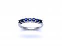 9ct White Gold Sapphire Eternity Ring