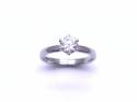 Platinum Diamond Solitaire Ring 0.71ct