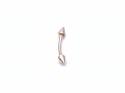 9ct Yellow Gold 13mm Curved Coned Barbell
