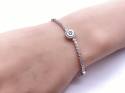 18ct White Gold Diamond Tennis Bracelet 1.38ct