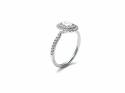 Platinum Diamond Oval Double Halo Ring 1.01ct