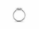 Platinum Diamond Oval Double Halo Ring 1.01ct