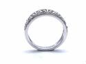 9ct White Gold Cut-Out Diamond Ring 0.16ct