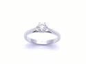 Platinum Diamond Solitaire Ring 0.32ct
