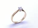 18ct Yellow Gold Diamond Solitaire Ring