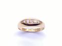 An Old 18ct Yellow Gold Diamond 5 Stone Ring