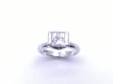 Palladium Moissanite Solitaire Ring