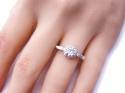 18ct Moissanite Solitaire Ring