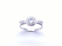 18ct Moissanite Solitaire Ring