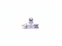 9ct White Gold Arrow Cartilage Stud 6mm