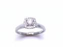 18ct Diamond Halo Ring 0.33ct