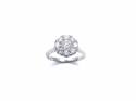 Platinum Diamond Cluster Ring 1.00ct