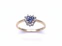 9ct Sapphire and Diamond Cluster Ring