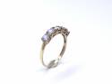 9ct Yellow Gold CZ 5 Stone Ring