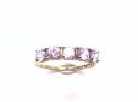 9ct Yellow Gold CZ 5 Stone Ring