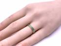 18ct Yellow Gold Green Cerin Wedding Ring