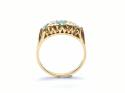 18ct Yellow Gold Emerald & Diamond Ring