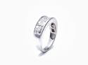 18ct White Gold Diamond Pave Ring