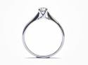 9ct White Gold Diamond Solitaire Ring