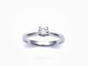 9ct White Gold Diamond Solitaire Ring