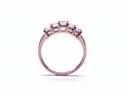 9ct Rose Gold CZ 5 Stone Ring