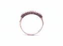 9ct Red and White CZ Eternity Ring