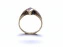 9ct Yellow Gold Pink CZ Solitaire Ring