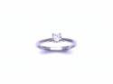 Palladium Diamond Solitaire Ring