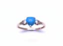 9ct Turquoise Solitaire Ring