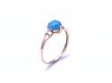 9ct Turquoise Solitaire Ring