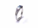 18ct Blue Topaz Solitaire Ring
