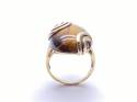 9ct Yellow Gold Tigers Eye Ring