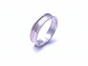 9ct White Gold Wedding Ring 4mm