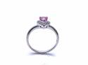 9ct Pink Sapphire & Diamond Ring