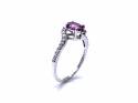 9ct Pink & White Topaz Ring