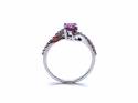 9ct Pink & White Topaz Ring