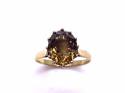 9ct Smokey Quartz Solitaire Ring