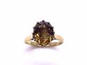 9ct Smokey Quartz Solitaire Ring