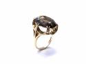 9ct Yellow Gold Smokey Quartz Ring