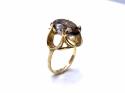 9ct Yellow Gold Smokey Quartz Ring