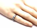 9ct White Gold CZ Eternity Ring