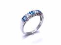 9ct White Gold CZ Eternity Ring